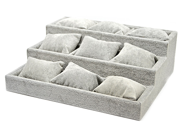 Display für neun Armbänder ,grau