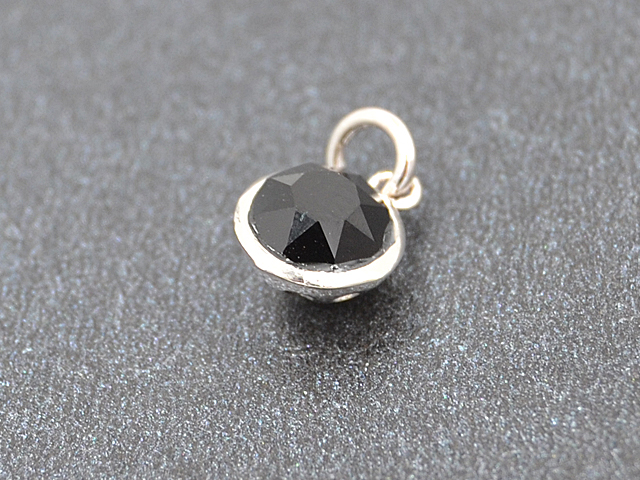 Anhänger Black Onyx Rund