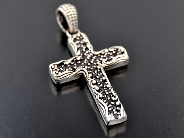 Anhänger Kreuz, Black Onyx