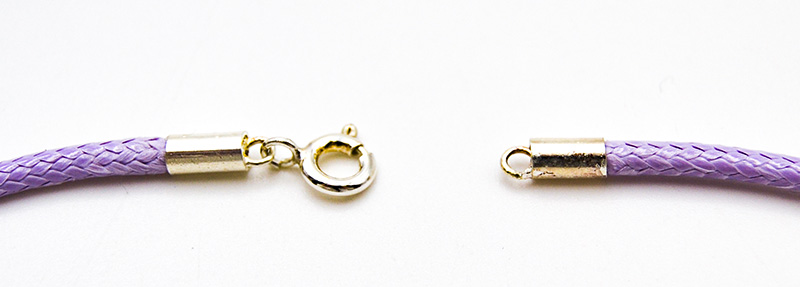 Kette Ball aus Kunstleder mit Premium Crystal (41 cm) (2 mm)