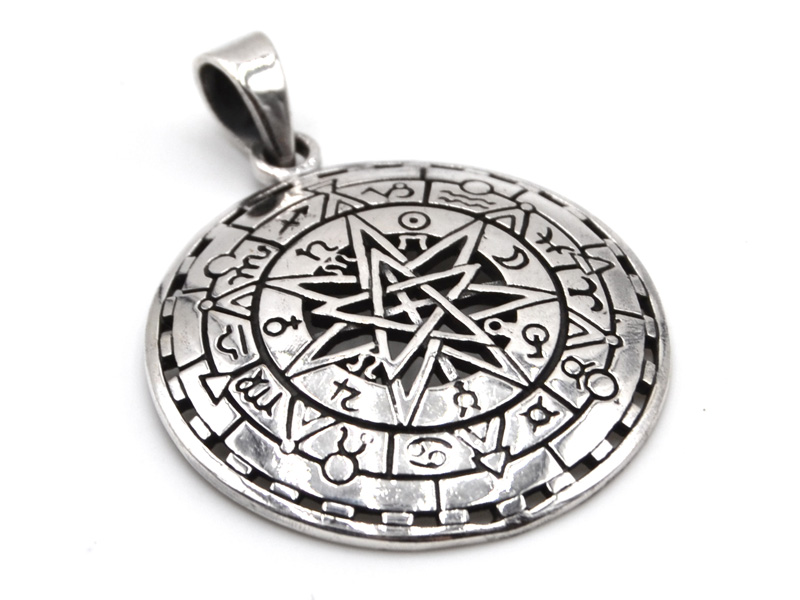 Anhänger keltische Tierkreiszeichen, Sternzeichen, Pentagramm