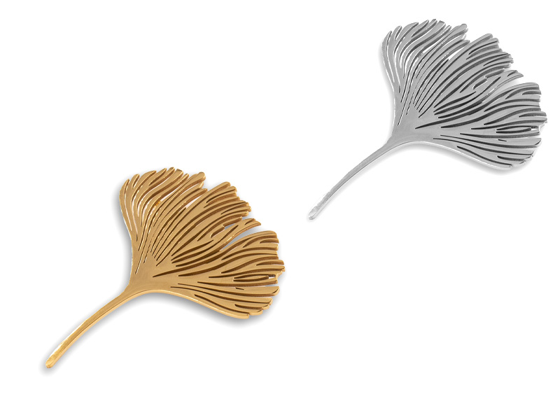 Brosche Gingkoblatt