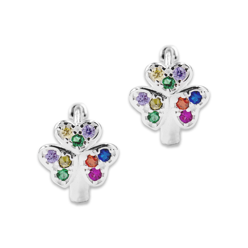 Creolen Kleeblatt mit Premium Crystal