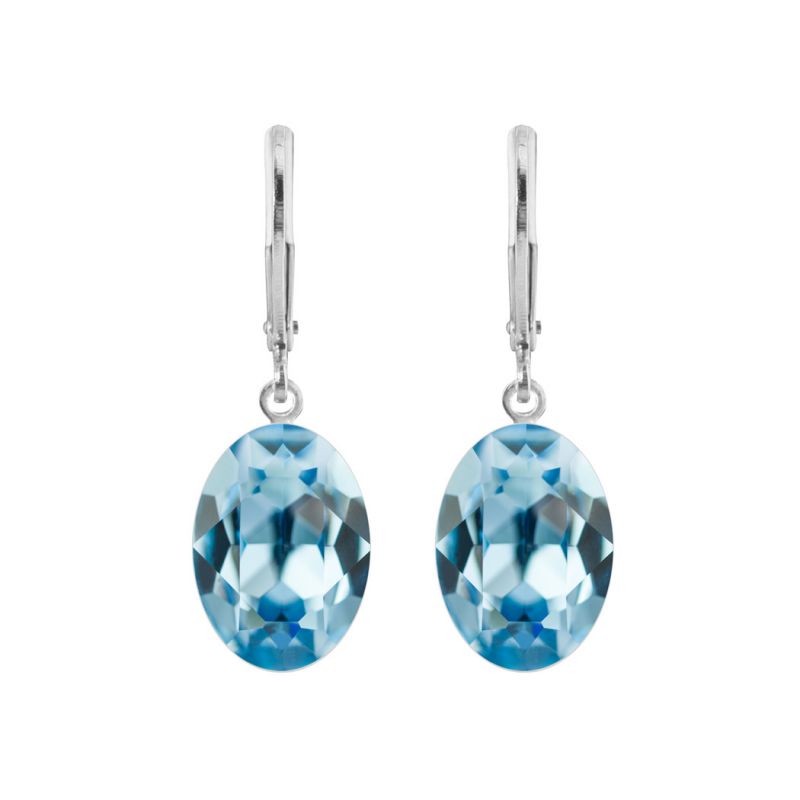 Ohrhänger Lina mit Premium Crystal - Aquamarine