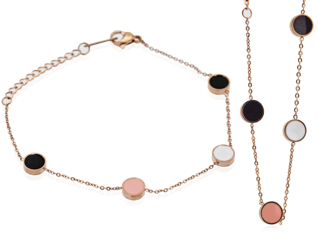 Edelstahlarmband rose gold (17 + 3cm)