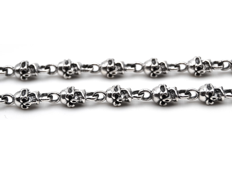 Gliederkette Totenkopf (50 cm) (6.0 mm)