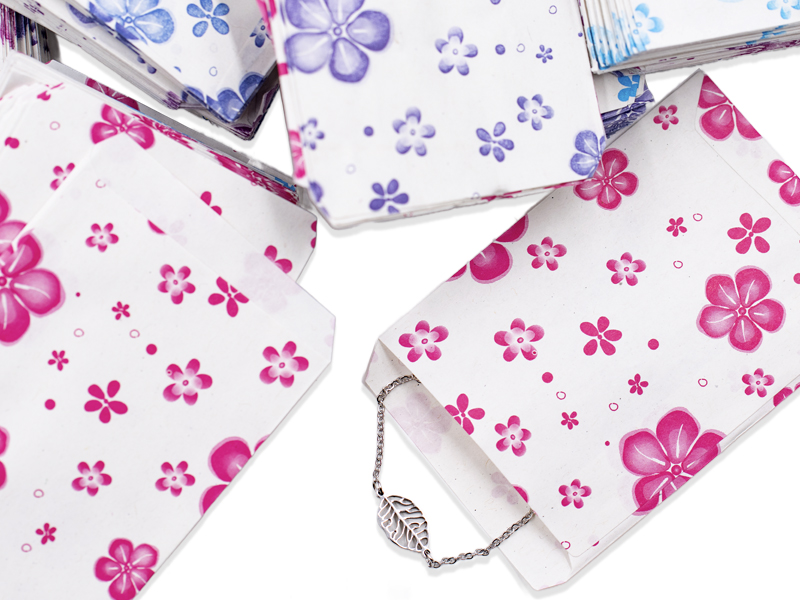 Papiertüten mit Mustern (10 cm x 6 cm) (500 St.)