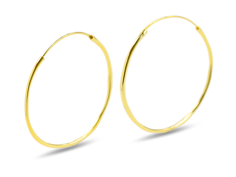 Creolen (1.2 mm x 30 mm) vergoldet