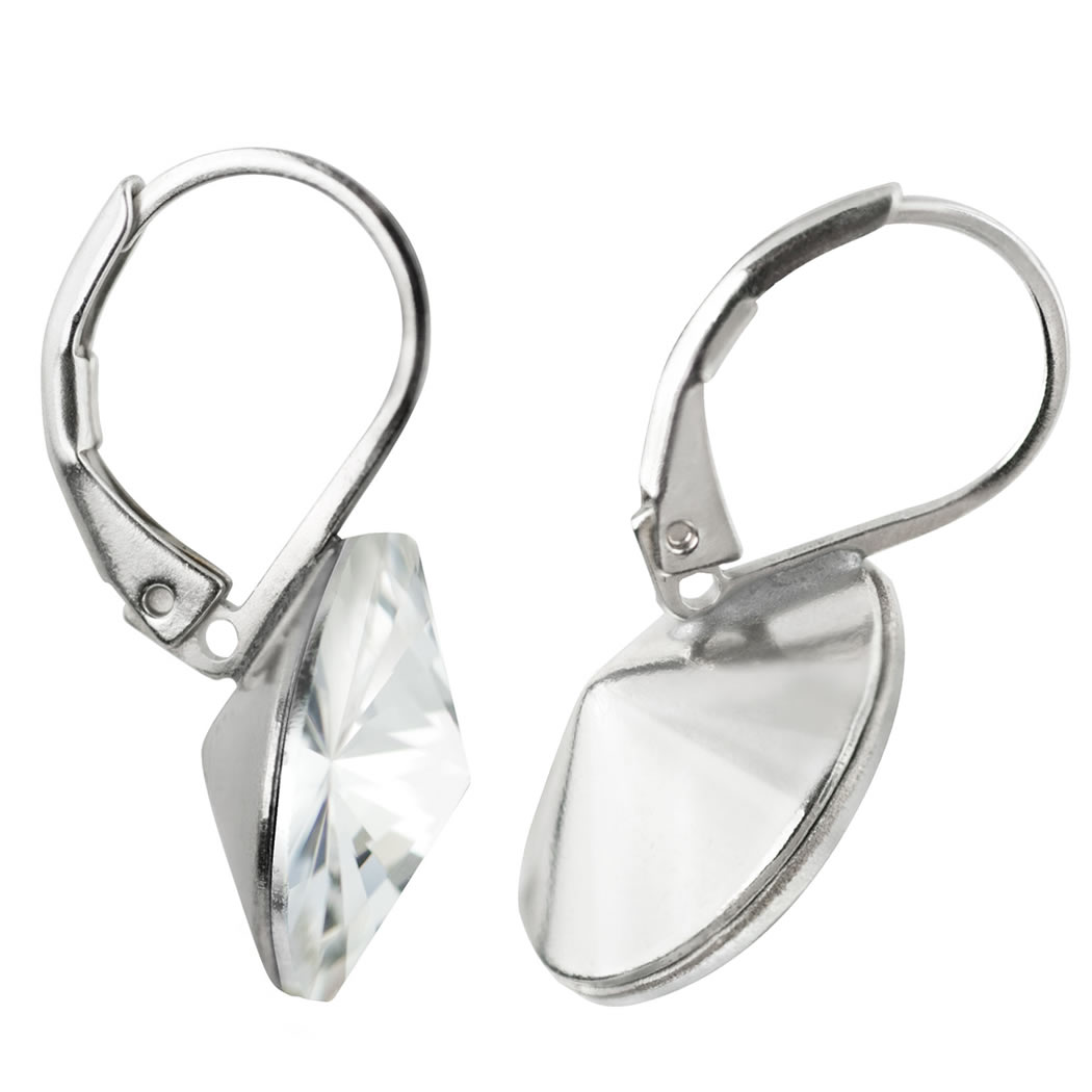 Ohrhänger HK14TB mit Premium Crystal in 14 mm