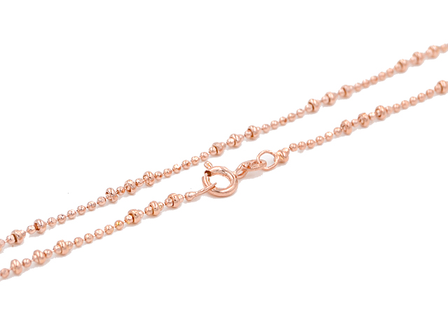 Kugelkette Variation (1.2 mm) rosévergoldet