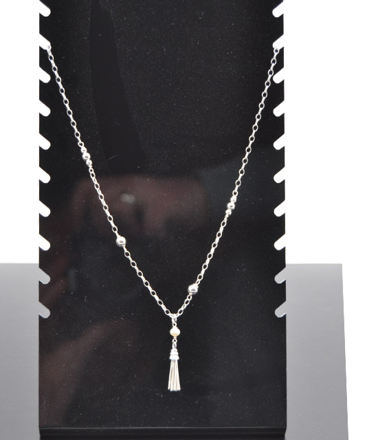 Erbskette oval mit Ornamenten und Süßwasserperle (42 cm / 47.5 cm / 53.5 cm)