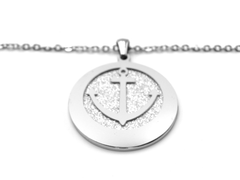 Edelstahlkette "Anker" (50+5cm)