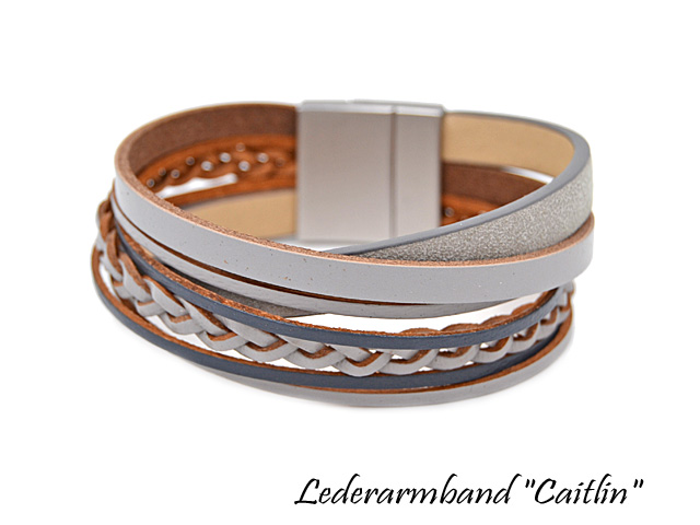 Lederarmband Caitlin (18 cm)
