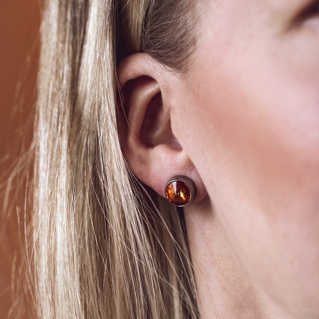 Ohrstecker Laura mit Premium Crystal in 8 mm