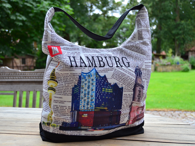 Umhängetasche "Hamburg City" (420 mm x 260 mm x 250 mm)