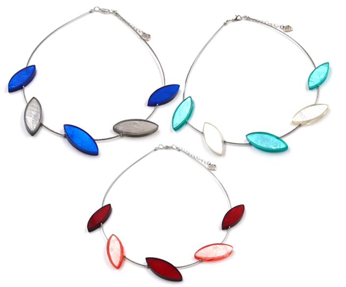 Blättchencollier "Capiz"