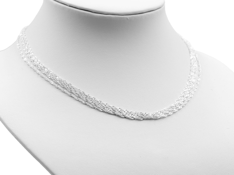 Singapurkette (39.5 cm + 5.0 cm) (4.0 mm) 5-reihig