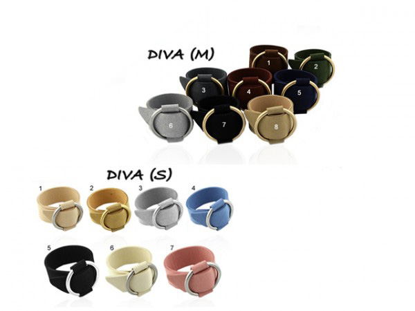 Alcantara-Armband Diva (18 cm)