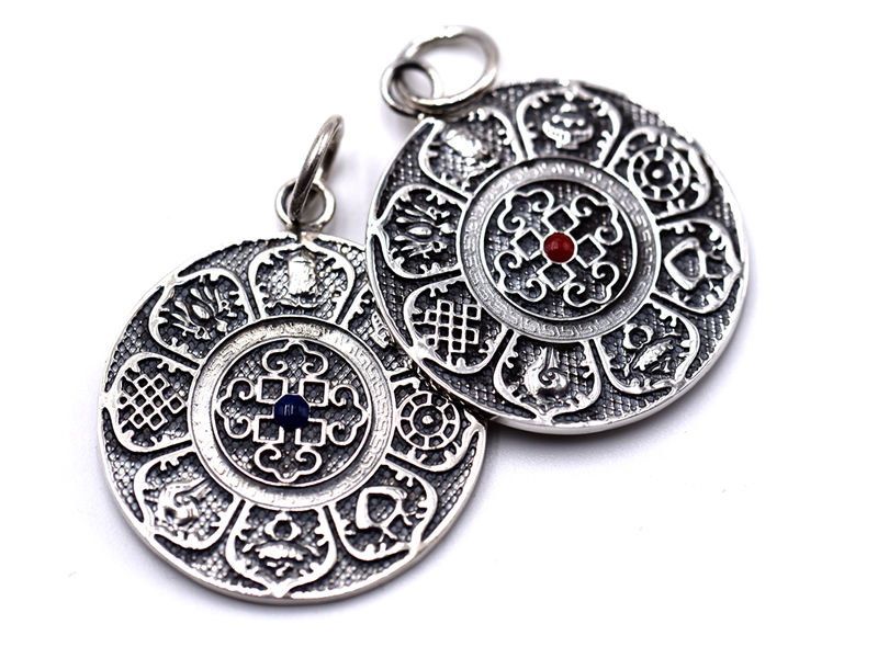 Anhänger Ashtamangala Acht Glücks Symbole