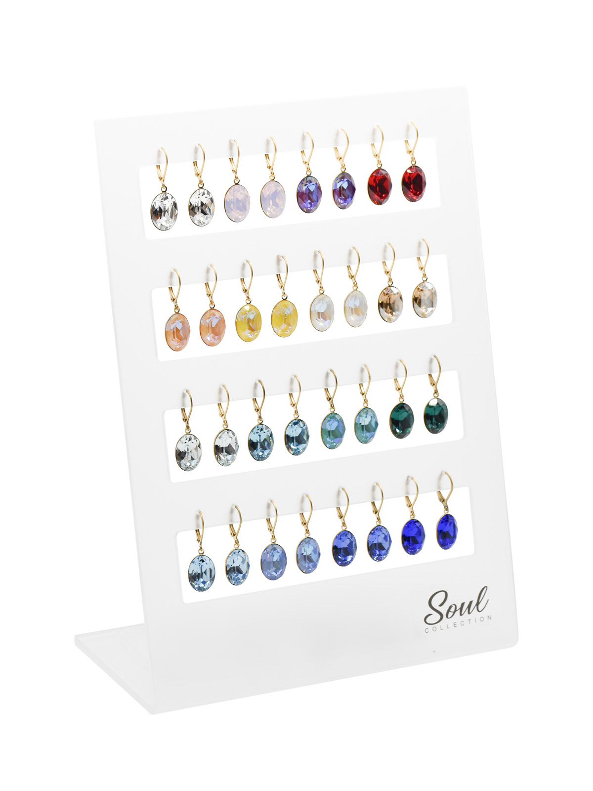 Display Ohrhänger "Lina" golded (16 Paar)