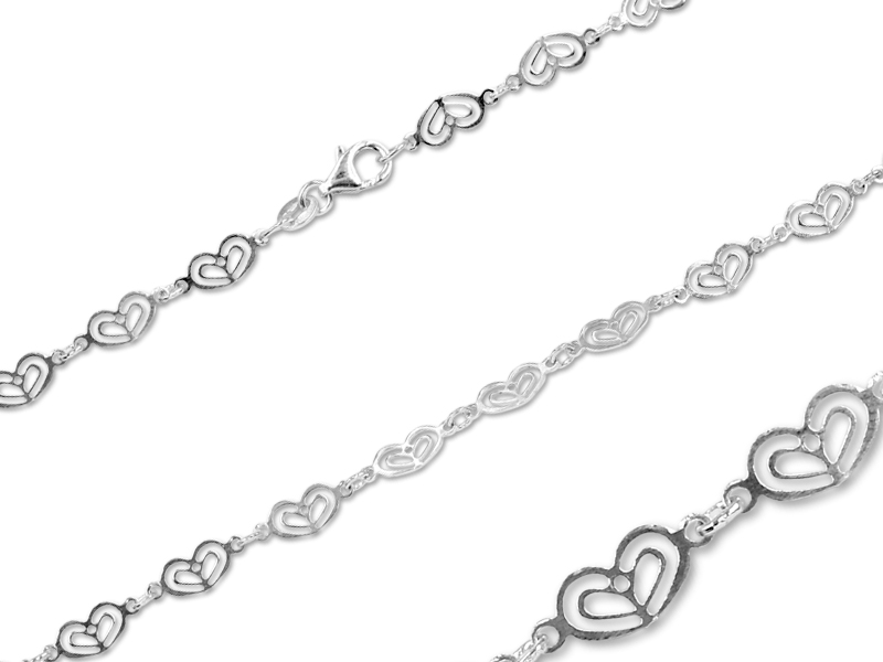 Herzkette (45 cm) (4.7 mm) (0.5 mm)