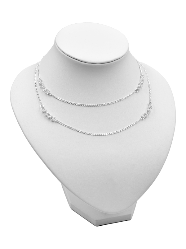 Ankerkette mit Kugelornamenten (80 cm) (2 mm) angeschliffen