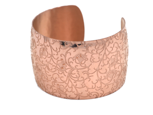 Edelstahlarmreifen "Esther",rosevergoldet