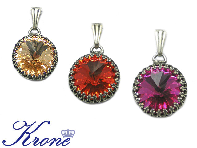 Anhänger Krone mit Premium Crystal