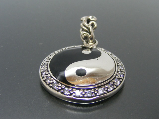 Anhänger Yin & Yang (⌀ 18 mm), Zirconia