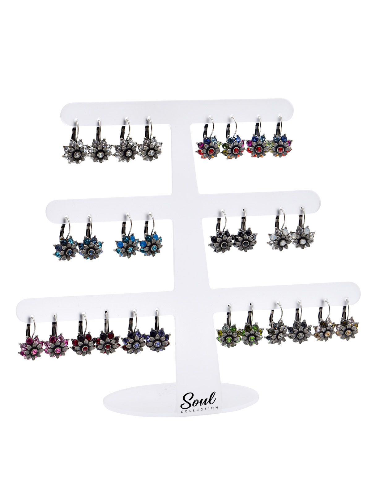 Display Ohrhänger "Blüte" (14 Paar)