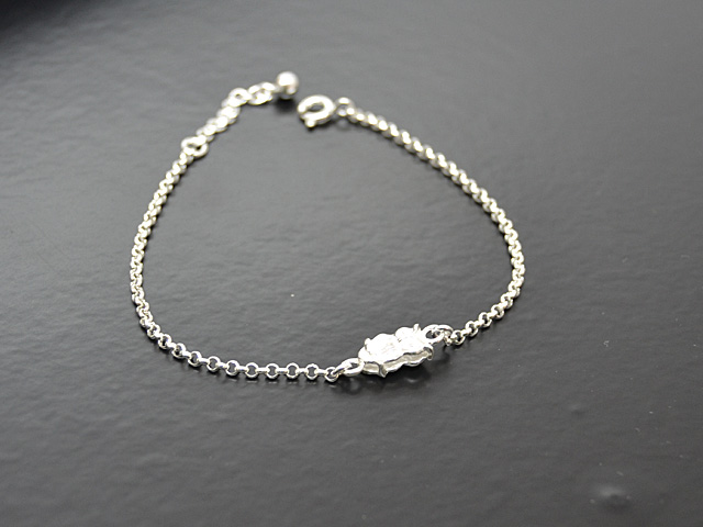 Erbsarmband mit Eule (18 cm + 3.0 cm) (2.0 mm)