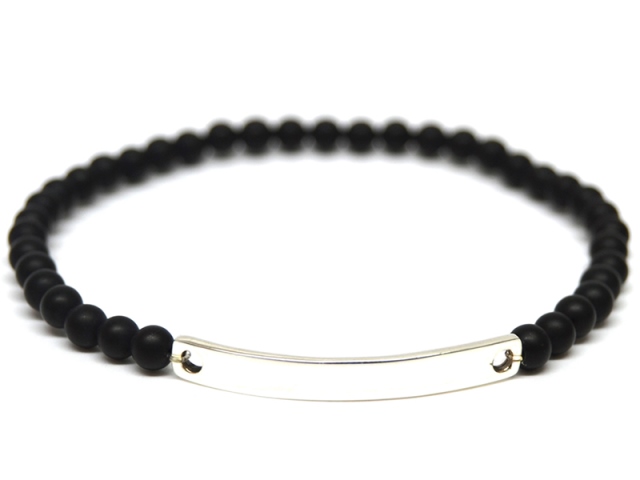 Armband Black Pearl - Gravurplatte