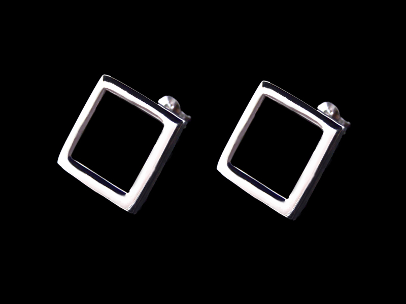 Ohrstecker "Allegra" Quadrat