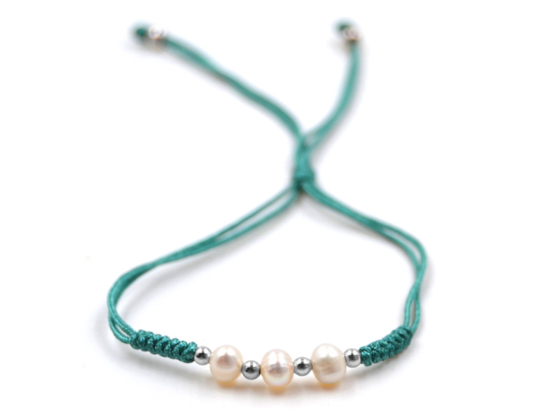Freundschaftsarmband mit Süsswasserperlen