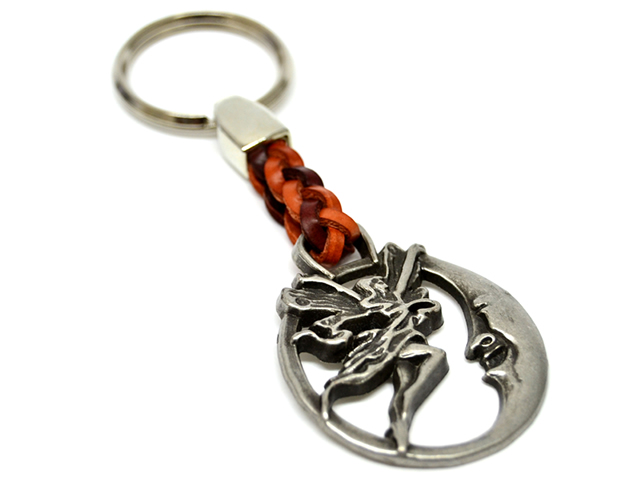 Schlüsselanhänger "Elfe im Mond"