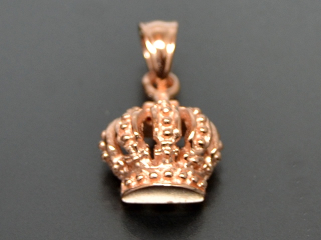 Anhänger Krone rosévergoldet