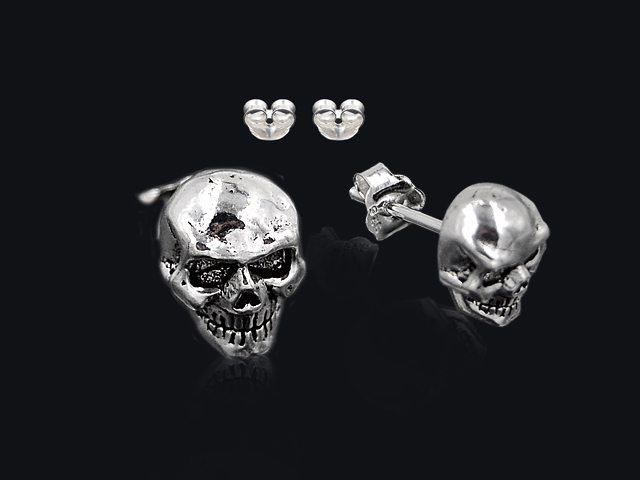 Ohrstecker Totenkopf