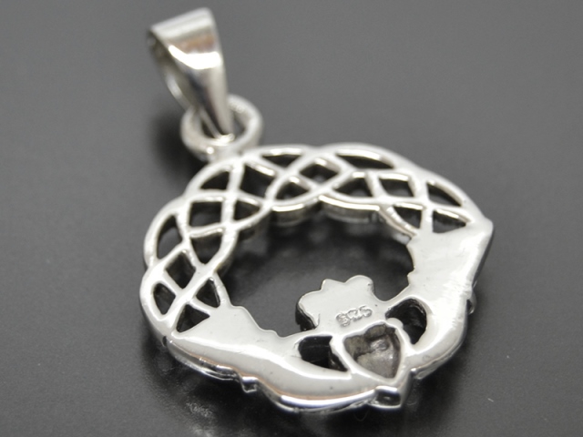 Anhänger Irischen Claddagh aus Sterlingsilber