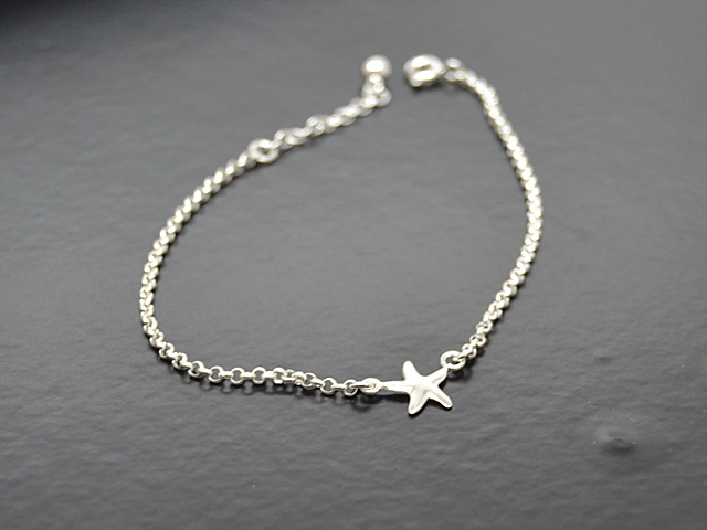 Erbsarmband mit Seestern (17 cm + 3.5 cm) (2.0 mm)