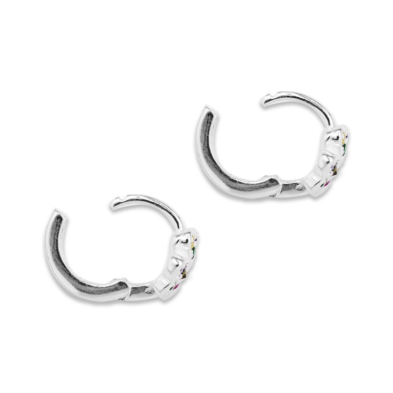 Creolen Kleeblatt mit Premium Crystal