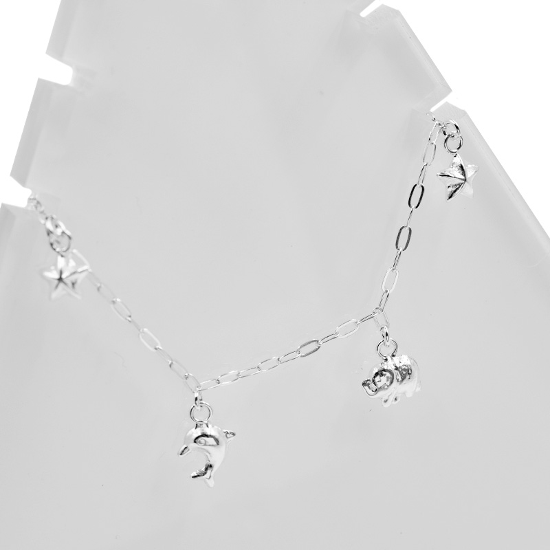 Fußkette mit unterschiedlichen Anhängern (25 cm)