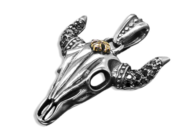 Anhänger Büffelschädel mit Premium Crystal