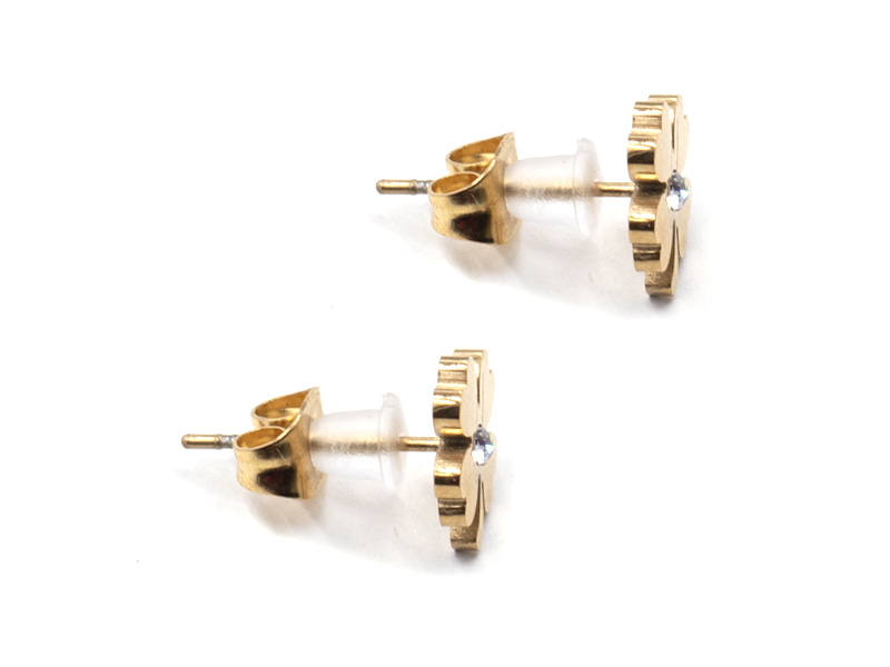 Set 6 Ohrstecker Kleeblatt