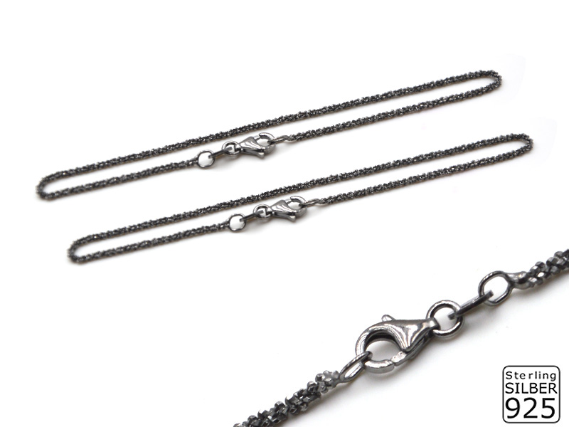 Armband Disco [Black][1.4mm][18.5cm](2 Stück )