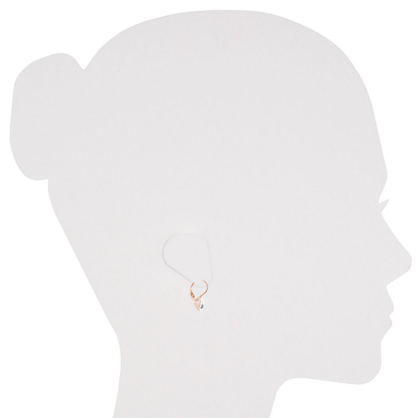 Ohrhänger HK39TB mit Premium Crystal in 8 mm rosévergoldet