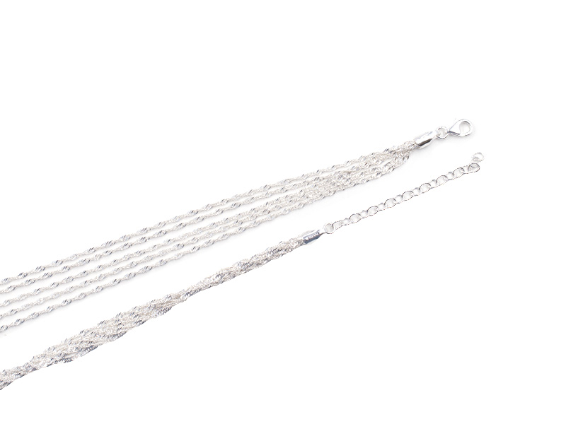 Singapurkette (39.5 cm + 5.0 cm) (4.0 mm) 5-reihig