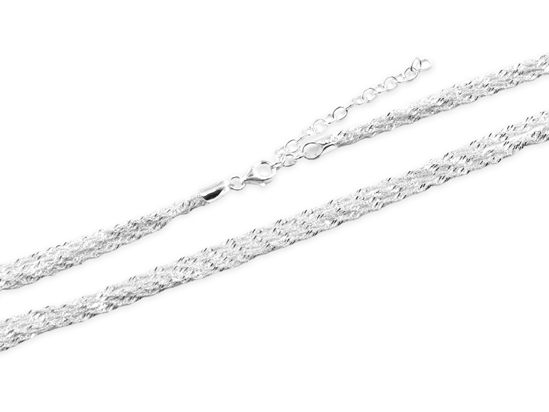 Singapurkette (39.5 cm + 5.0 cm) (4.0 mm) 5-reihig