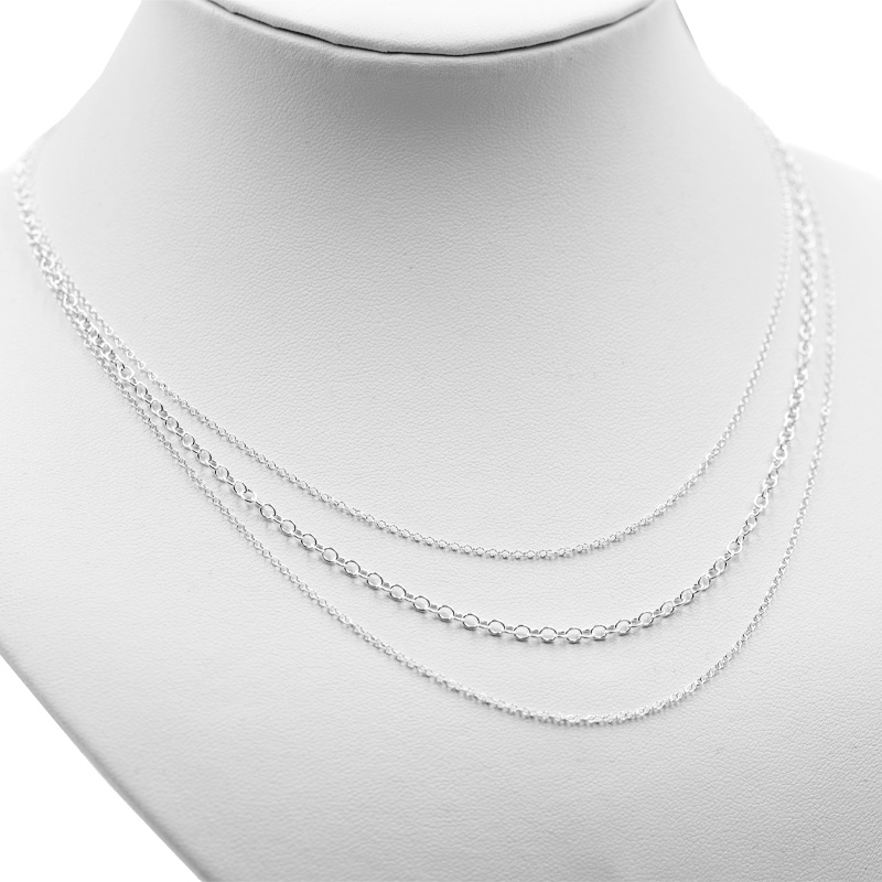 Erbskette mehrreihig (41 cm) (1.3 mm - 2.4 mm)