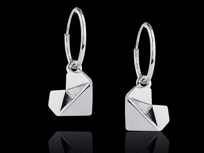 Ohrhänger "Origami Herz"