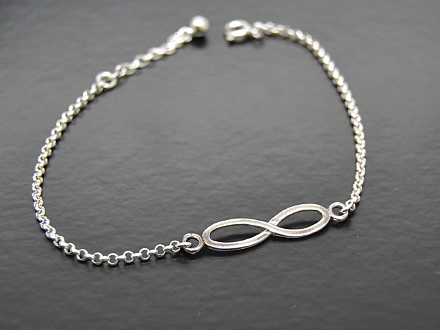 Erbsarmband mit Infinity Symbol (18 cm + 2 cm) (2.0 mm)